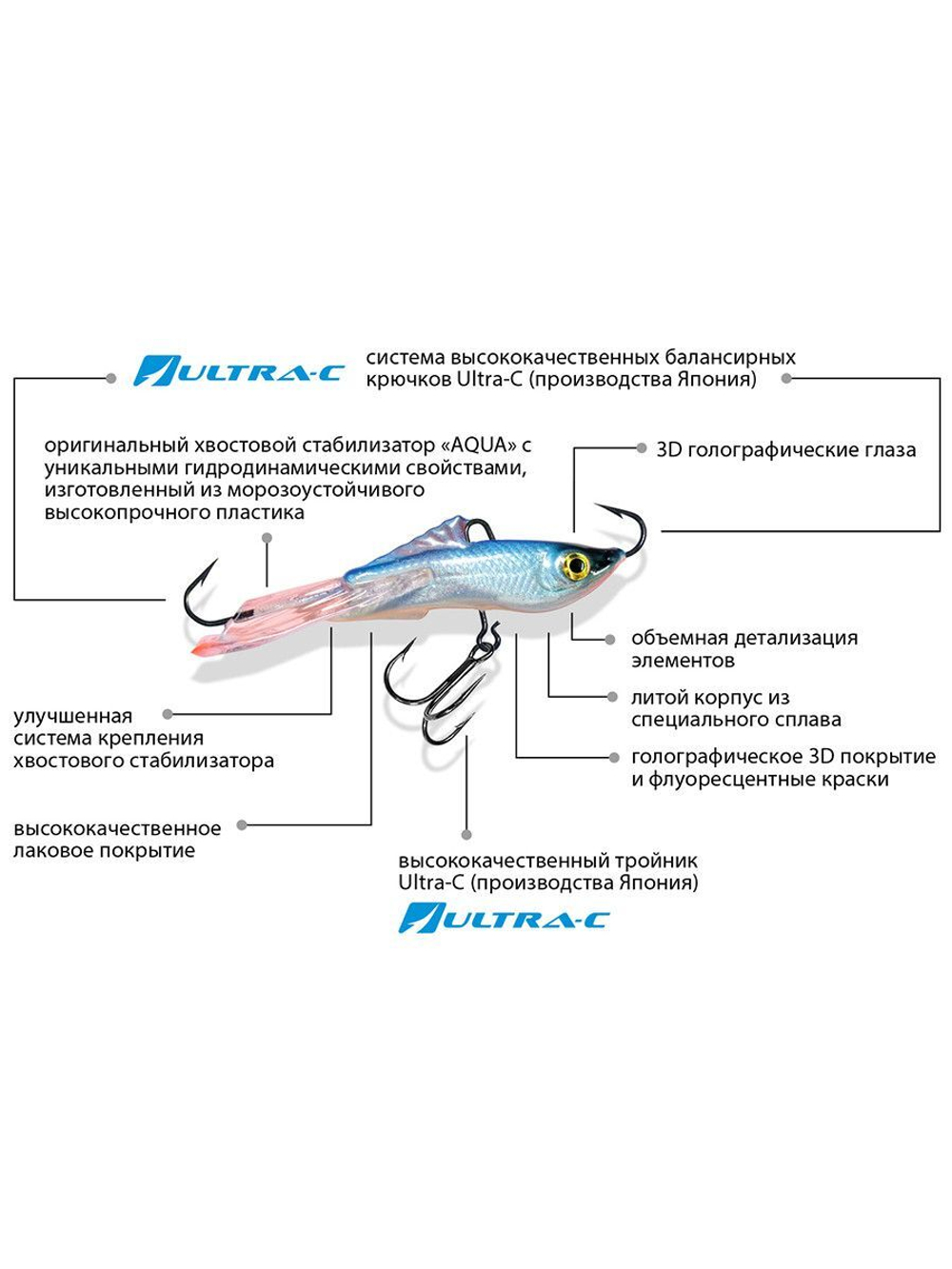 Балансир рыболовный RUNNER NEW-5 57mm 2 штуки 12 г.