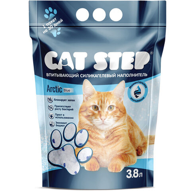Наполнитель Cat Step силикагель для кошек 3,8 л