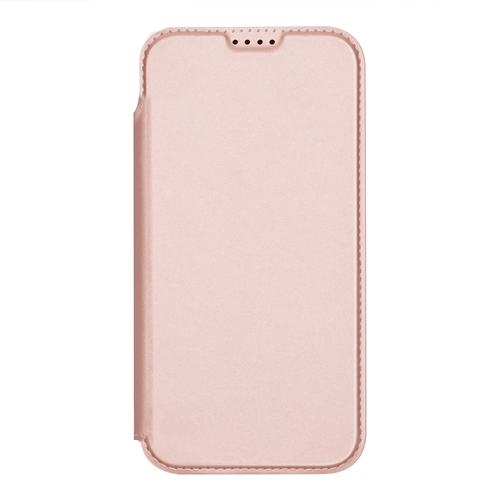 Чехол книжка розового цвета для смартфона iPhone 18 Pro Max и 17 Pro Max, серия Skin Pro Series от Dux Ducis