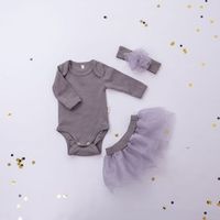 Боди с длинным рукавом "Жемчуг" 0+