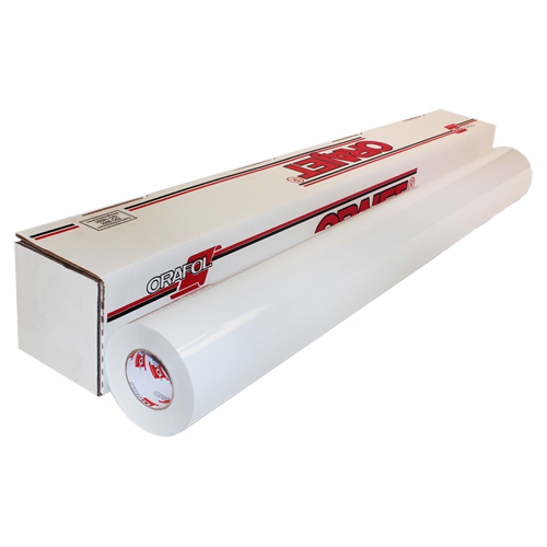 Пленка литая для печати Orajet G RA Plus 010 глянцевая, белая. 1.52х50м, 50 мкм (рул.)