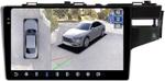 Магнитола для Honda Fit 3 2013-2020 (штатная КЗВ) - FarCar BX10-360-9519-10B монитор 10.36" 2K QLED на Android 13, Быстрая, CarPlay, 4G SIM-слот, 4 камеры в комплекте