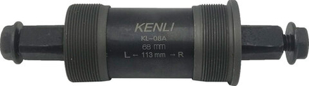Каретка Kenli KL-08A резьба BC 1,37"x24T L/R, пром. подшипники, L:BB68*124 мм, сталь BB-KL-08A-68/12