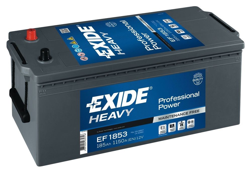 Exide Heavy Professional Power 6СТ- 185 ( EF1853 ) аккумулятор Exide Heavy Professional Power 6СТ- 185 ( EF1853 ) аккумулятор