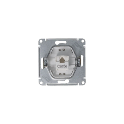 GLOSSA РОЗЕТКА компьютерная RJ45 кат. 5e, механизм, ПЛАТИНА