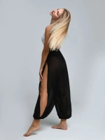 Брюки сетка для танцев pole dance high heels с разрезами