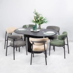 Стул Bradex Home Lucas 2 латте шенилл с чёрными ножками