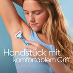 Бритва Gillette "Venus Smooth", голубая, Польша, 3 лезвия, 2 кассеты, голубая