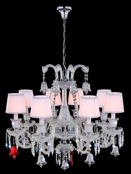 Подвесная люстра 8*Е14 PRINCESS SP8 хром/прозрачный Crystal Lux