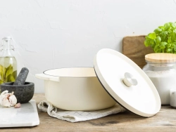 KitchenAid Чугунная кастрюля 22 см 3,3 л крем EAN 4894871009417