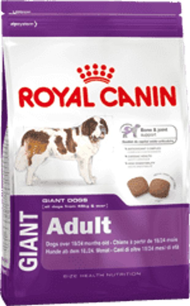 Royal Canin 4кг Джайнт Эдалт корм для взрослых собак очень крупных размеров (вес взрослой собаки более 45 кг) Royal Canin 4кг Джайнт Эдалт корм для взрослых собак очень крупных размеров (вес взрослой собаки более 45 кг)
