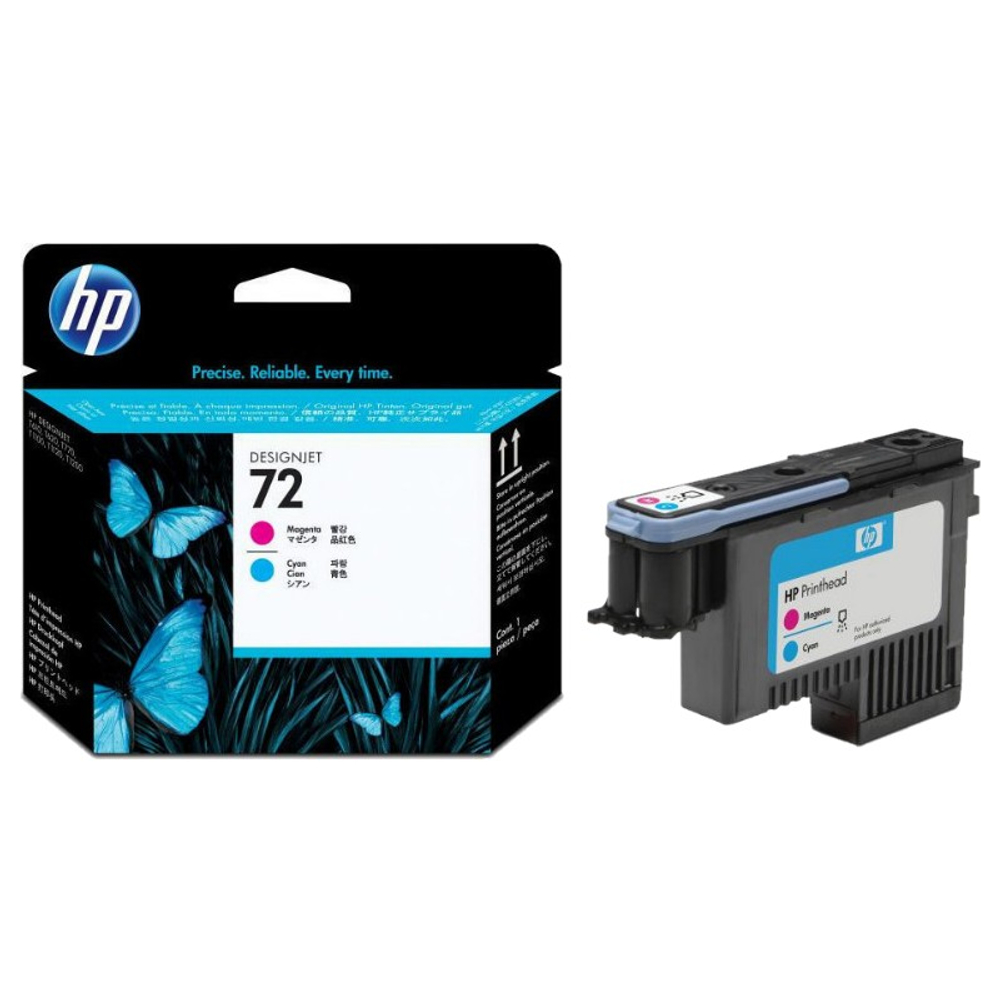 Печатающая головка HP 72 (C9383A) пурпурная и голубая (6K)