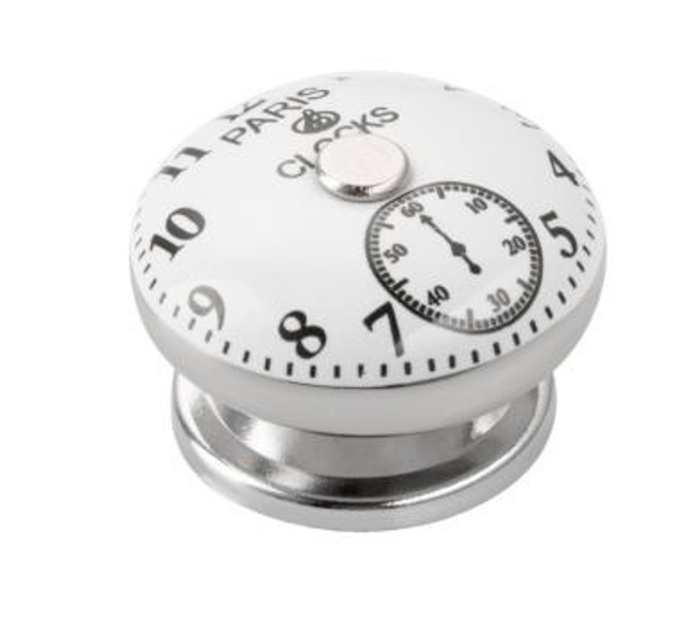 Ручка мебельная кнопка EDSON 3401-00-WH White керамика