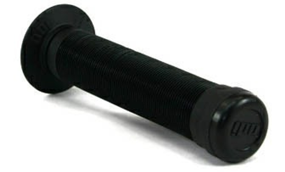 Грипсы ODI черные, с пластиковыми грипстопами, 143мм.