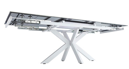 Стол керамический Demimebel Моби 160-240х90х76 белый глянец, белый