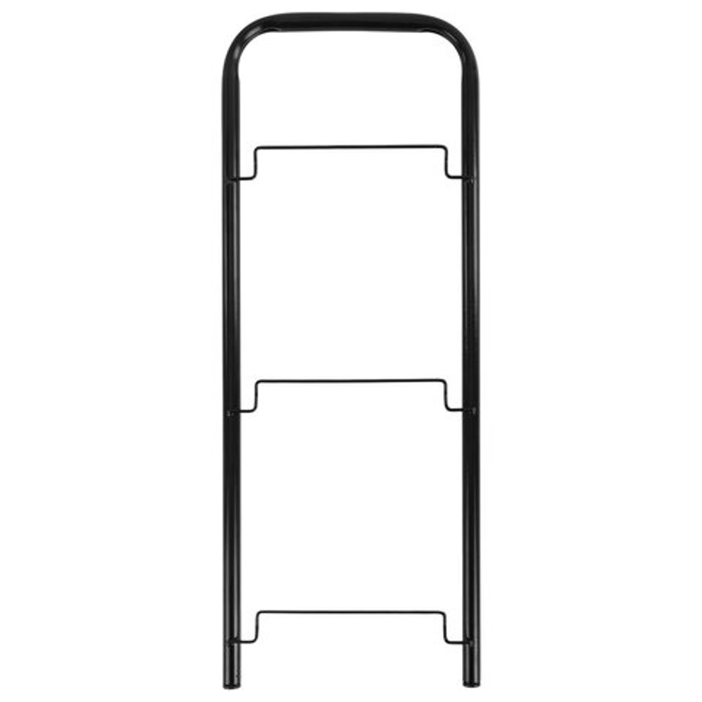 Этажерка (тележка) BOOMHOUSE (БУМХАУС) RC-003 3 яруса, на колесах, В62,5хШ42,5хГ25,5 см, металл, черная, 701455