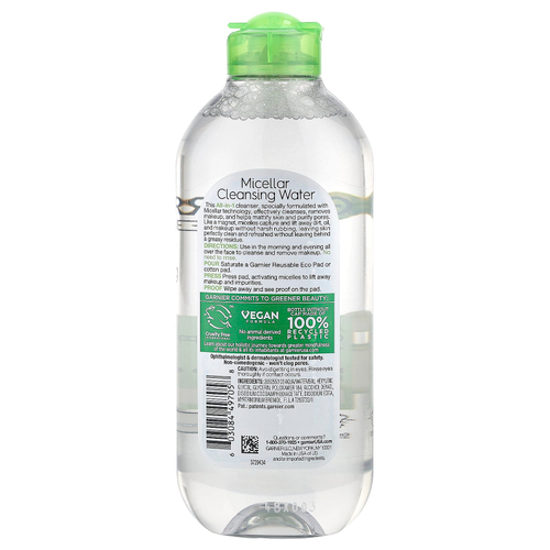 Garnier, SkinActive, мицеллярная очищающая вода, универсальное матирующее средство, 400 мл (13,5 унции)