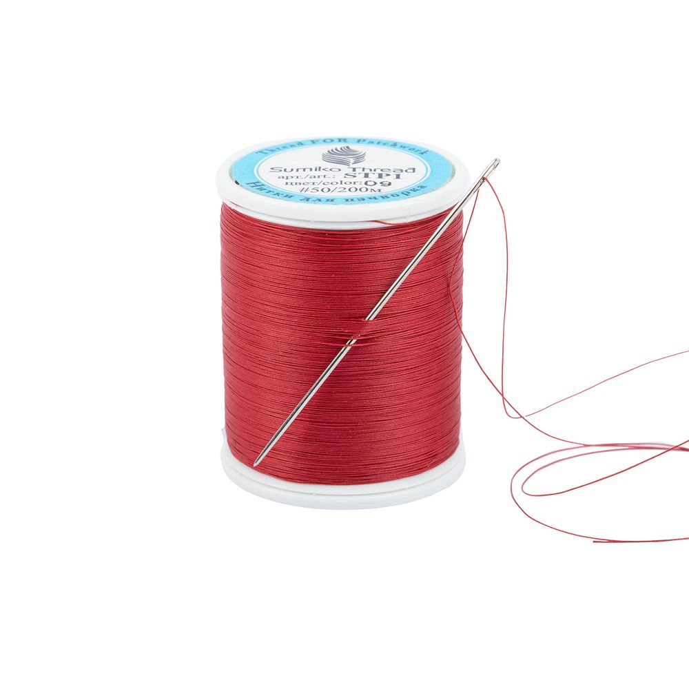 Нитки для пэчворка SumikoThread 200 м, (219 ярд), 09 т.красный