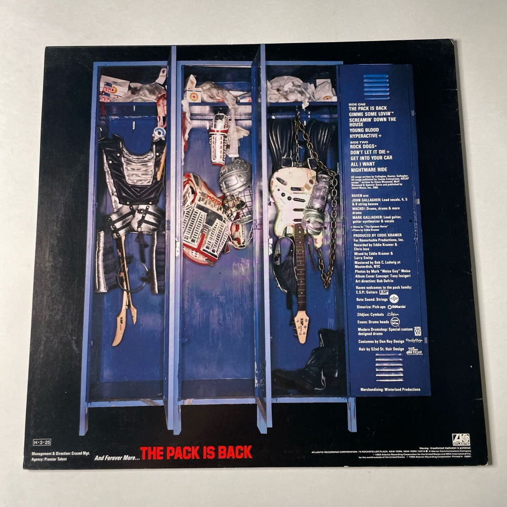 Винтажная виниловая пластинка LP Raven The Pack Is Back (Japan 1986) (No Obi)