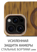 Дизайнерский чехол для IPHONE 16 PRO MAX с поддержкой беспроводной зарядки