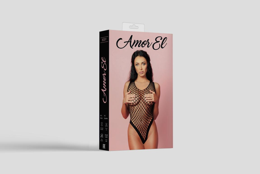 Боди Amor EL в крупную сетку