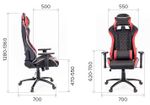Кресло Everprof Lotus S11 Экокожа Черный/Красный