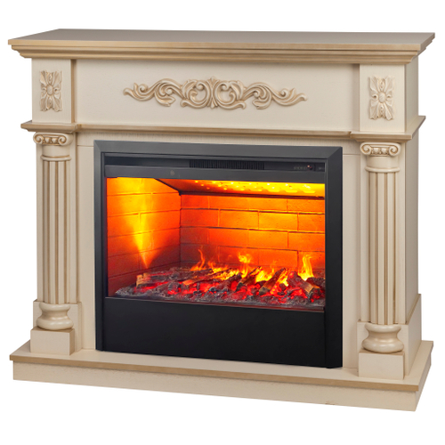 Каминокомплект Real Flame Silvia 26 WT-619G с очагом 3D Helios 26