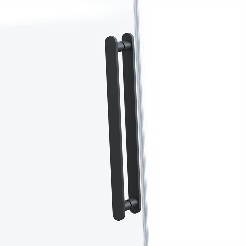 Душевой уголок Комо Софт (Como Soft) VSR-1CS1011CLB, 1100*1000, черный, стекло прозрачное,