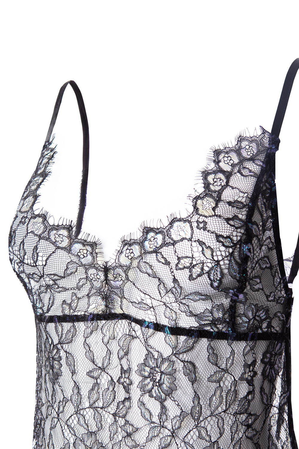 «Soft lace top» Прозрачный топ на бретелях из кружева.