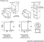 Микроволновая печь встраиваемая MAUNFELD MBMO820SGB09