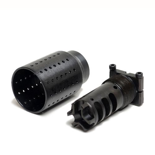 Перфорированная банка на ДТК по типу LANTAC для Сайга-МК, Сайга TG2 (5,45х39, .366 ТКМ, 7,62, .223 Rem, .308 Win, 24х1,5), Ротор 43