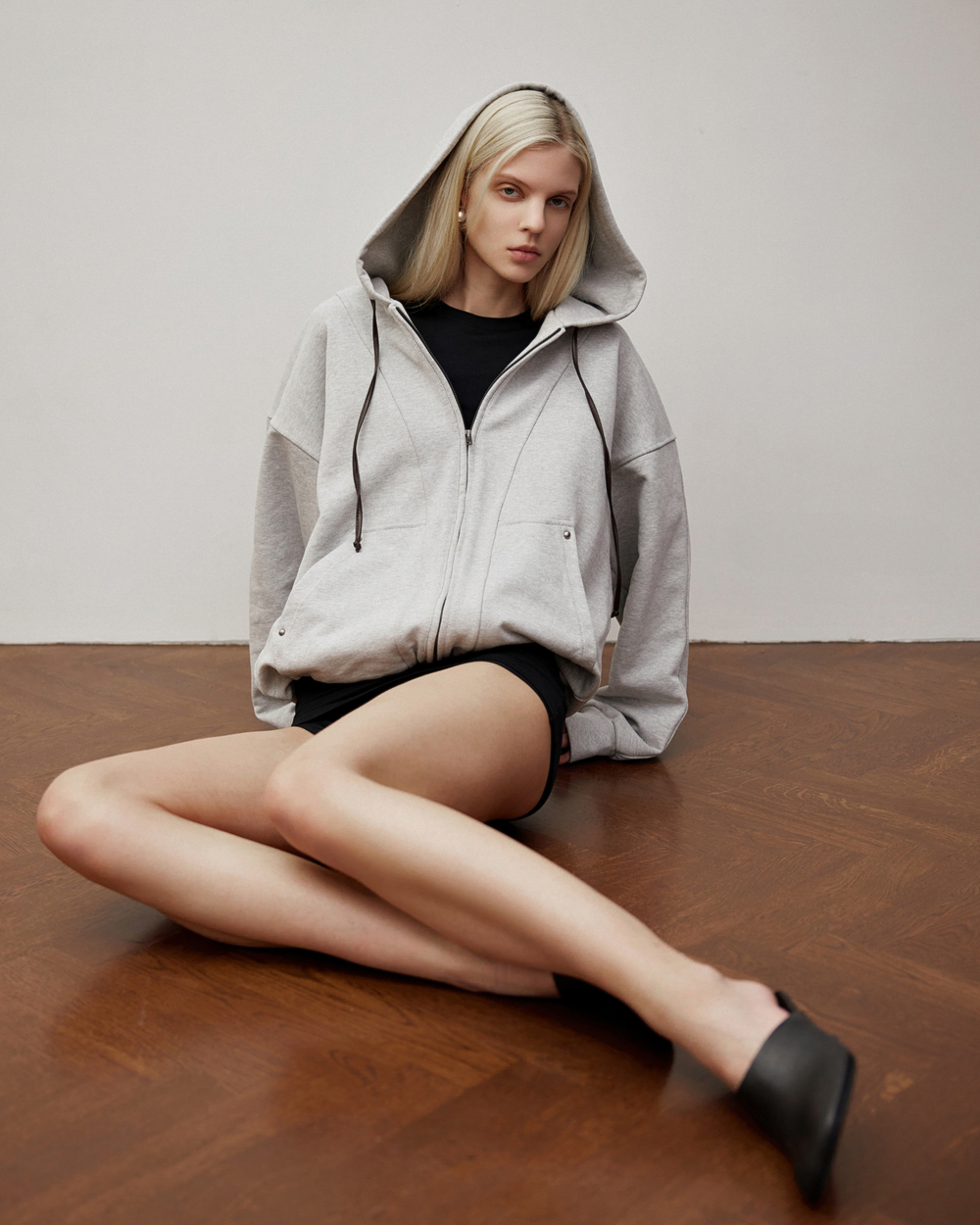 HEAVY COTTON MELANGE HOODIE