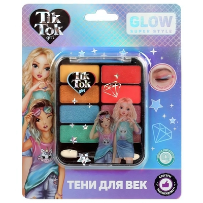 Тени д/век 8цв. 13г. с кисточкой YS98192-TTG (Tik Tok girl)