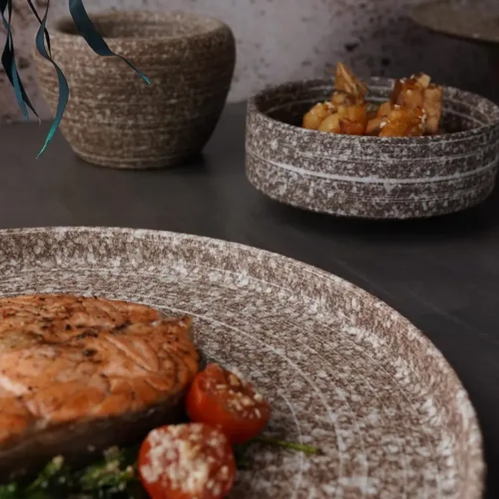 Тарелка с бортом d 26 см h1,8 см Brown Untouched Taiga P.L. Proff Cuisine [4]