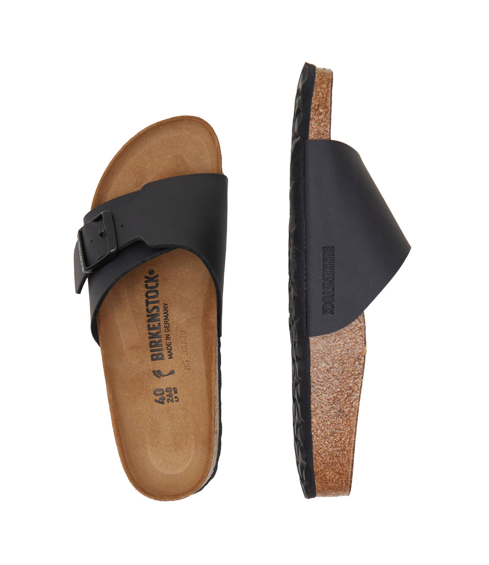 Шлепанцы кожаные catalina bf Birkenstock - черный(1026473)