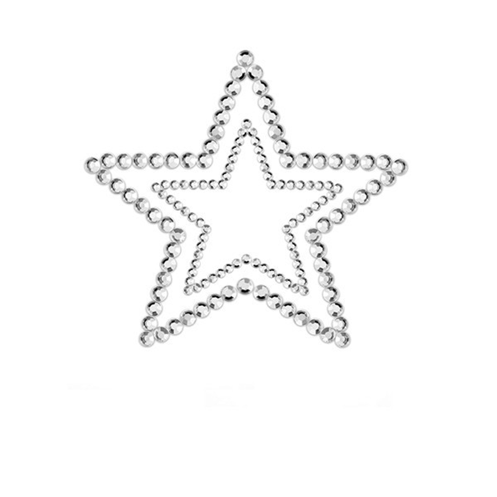 Bijoux Indiscrets "Mimi Star" Украшение на грудь Silver  -- 0115