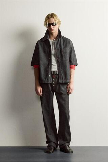 ZARA ДЖИНСЫ LOOSE FIT НА ПУГОВИЦАХ, ИНДИГО