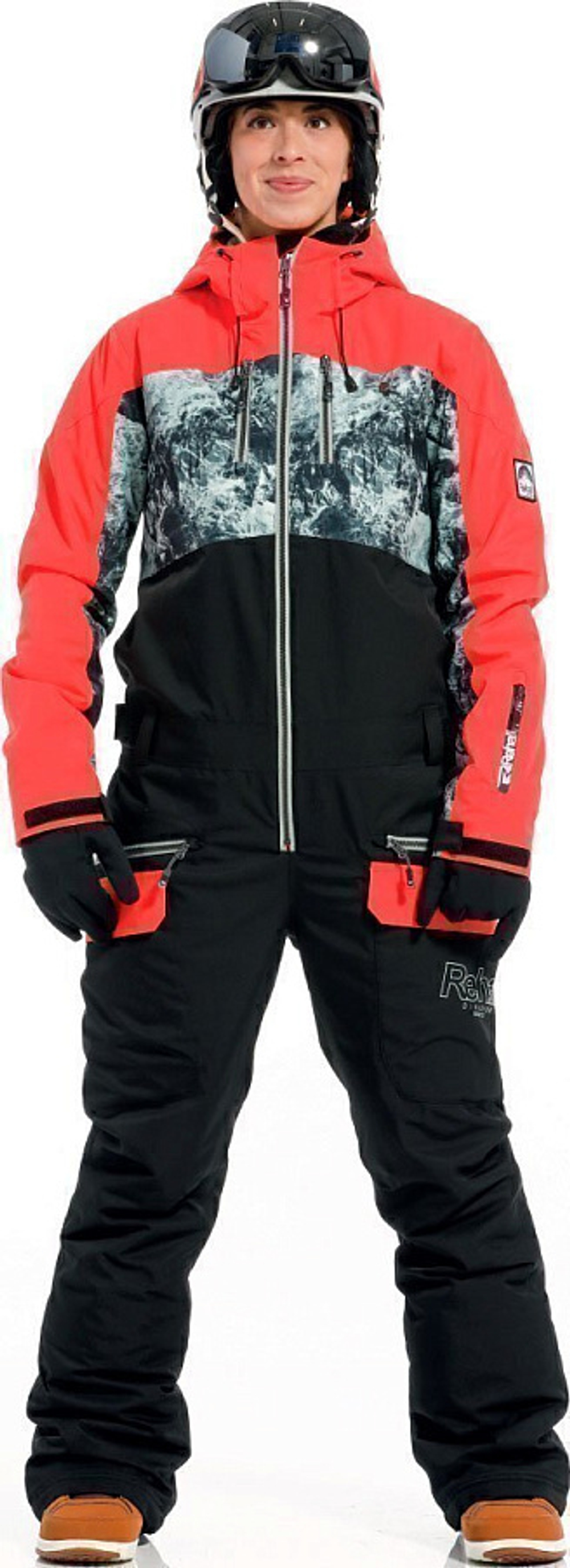 Комбинезон женский Rehall мод. LIV-R, цв. 5002 Red Pink, р-р L
