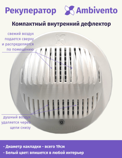 Рекуператор 90 м3/час для стен толщиной до 21см