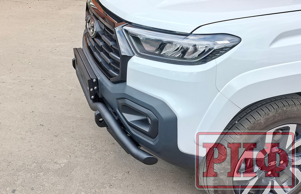 Бампер силовой передний/защита штатного бампера Lada Niva Travel 2025+ с защитой радиатора РИФ