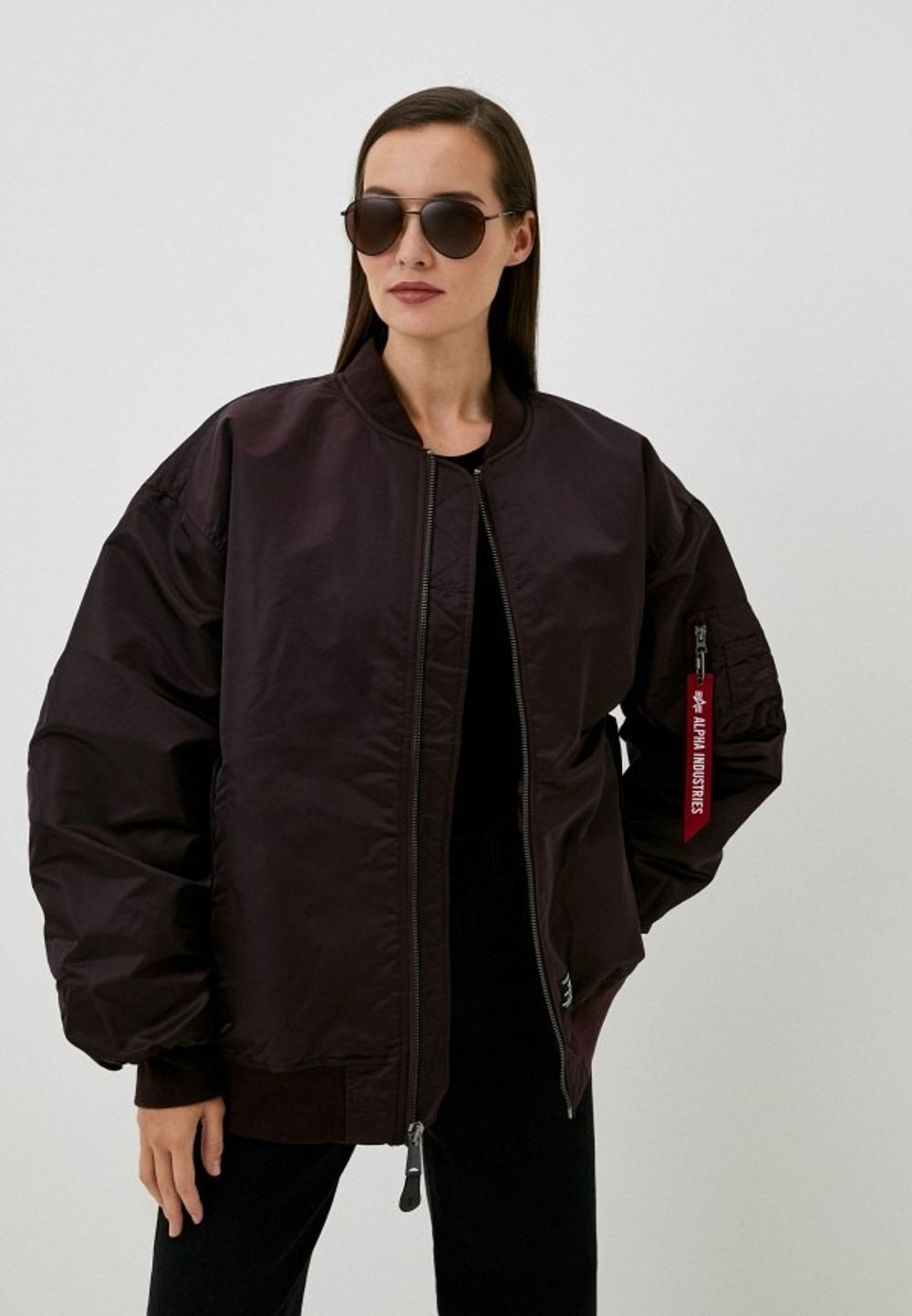 Куртка утепленная женская ALPHA INDUSTRIES OVERSIZED MA-1 MOD FLIGHT JACKET W
