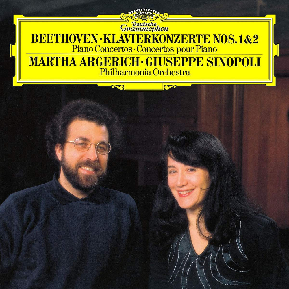 Beethoven — Martha Argerich, Giuseppe Sinopoli, Philharmonia Orchestra - Klavierkonzerte Nos. 1 & 2 (2LP)