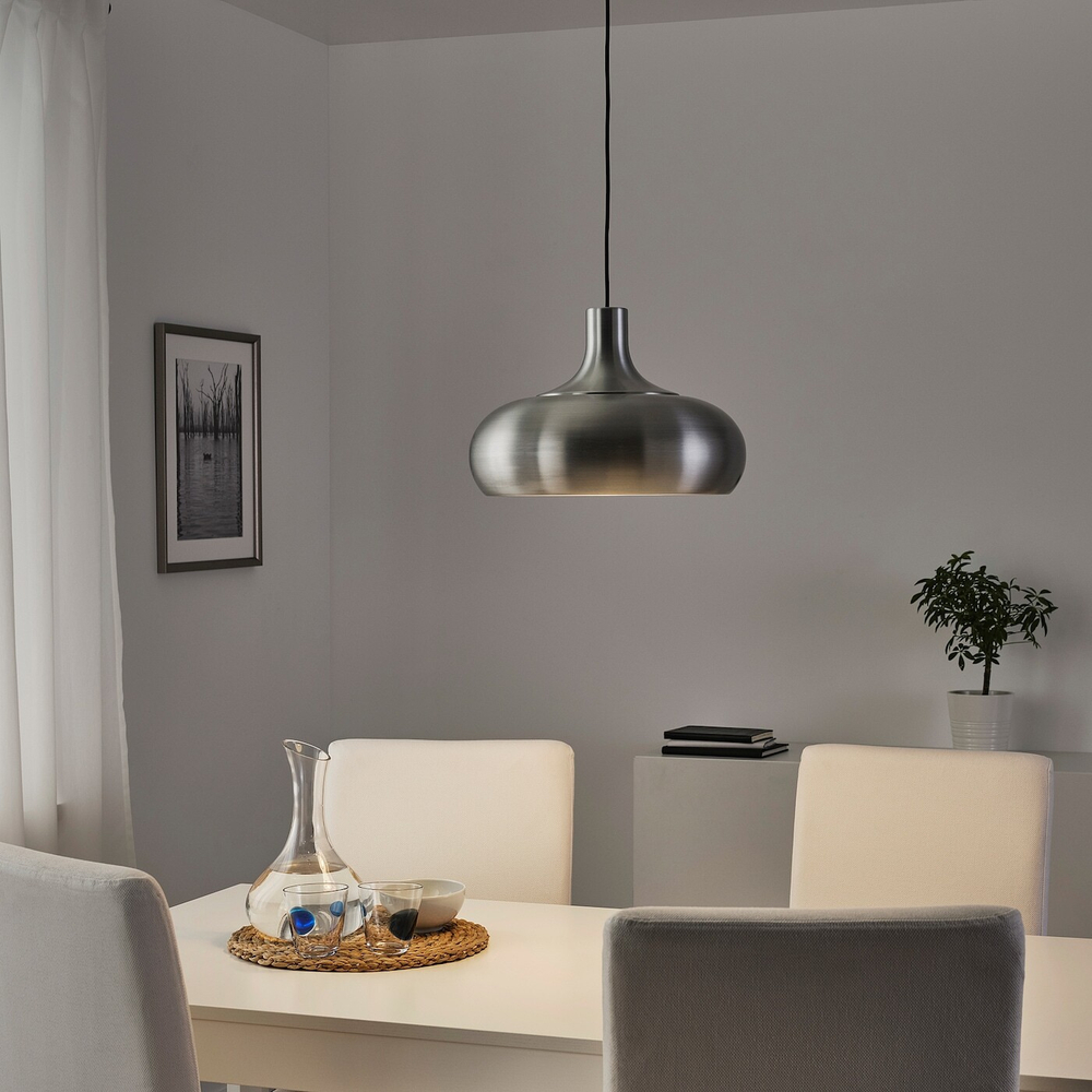 IKEA VÄXJÖ  (ИКЕА ВÄКСЙÖ)  -  Подвесной светильник, серебро, 38 см