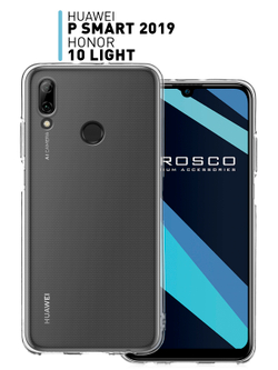 Чехол ROSCO для Honor 10 Lite;Huawei P smart 2019 (арт.HW-PS(19)-TPU-TRANSPARENT)