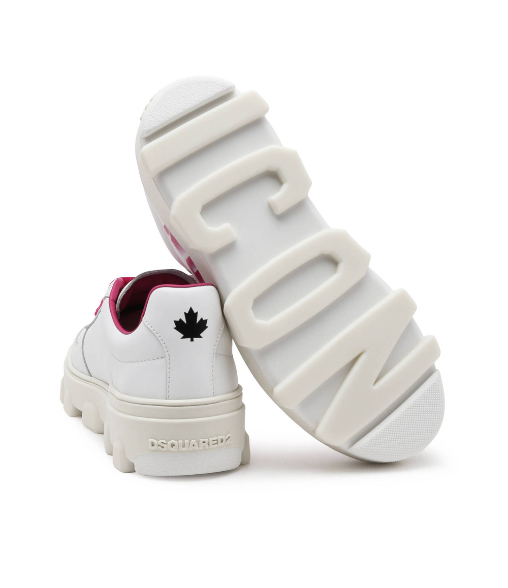Кожаные кроссовки Dsquared2 - белый(SNW0334 01507270)