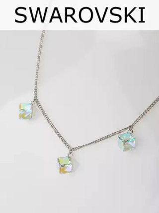Колье Миражи с кристаллами-хамелеонами Swarovski