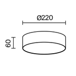 Потолочный светодиодный светильник Maytoni Zon C032CL-24W3K-RD-MG