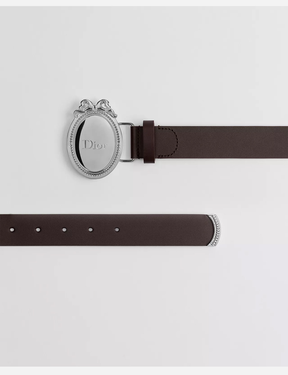 Ремень Dior Médaillon Belt 30 mm "Black"