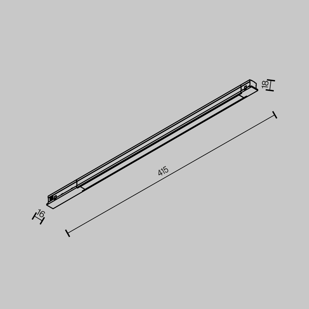 Магнитный трековый светильник Maytoni Exility Basis TR231-2-10W3K-B