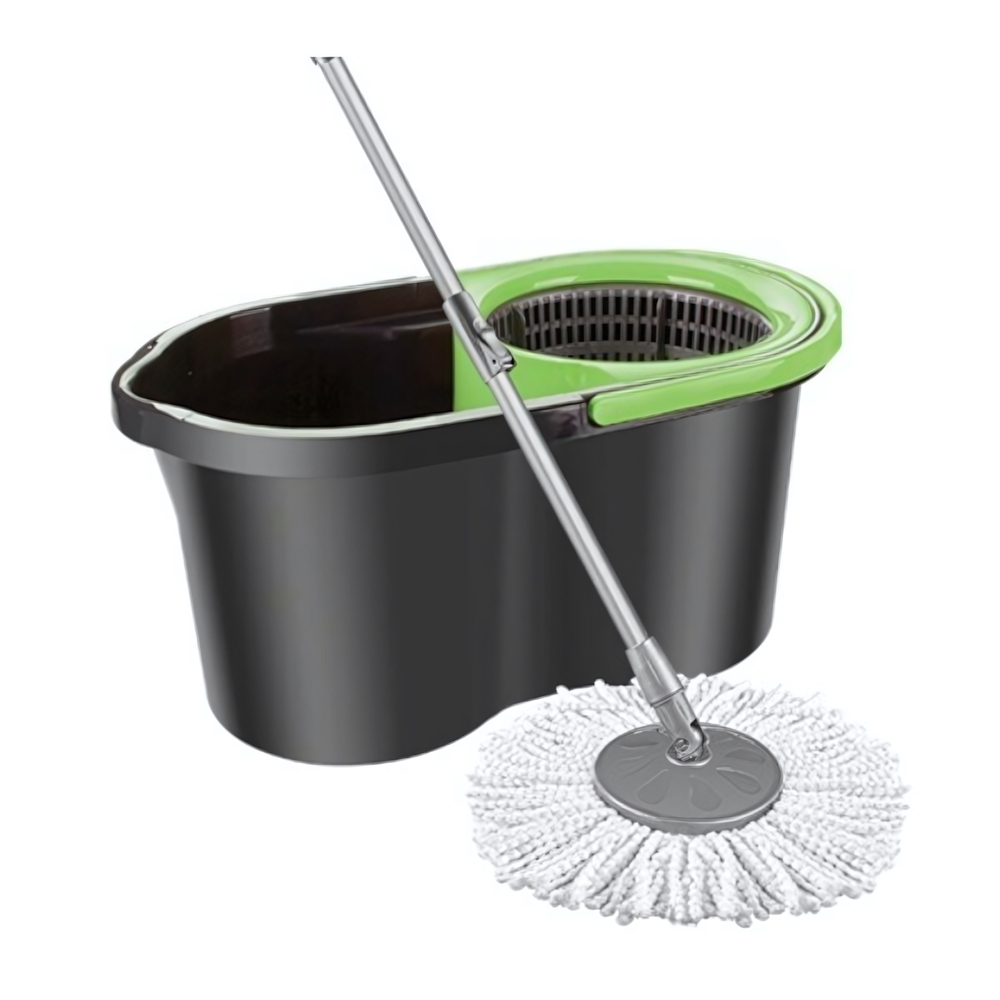 Набор для уборки в индивид. упак. ЭКО МОП СТАЙЛ (ECO MOP STYLE) черн-зеленый.14л